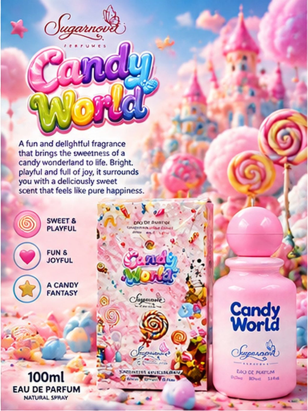 Candy World gourmand perfume - Sugarnova Dessert Collection