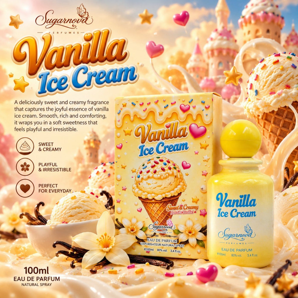 Vanilla Ice Cream gourmand perfume - Sugarnova Dessert Collection